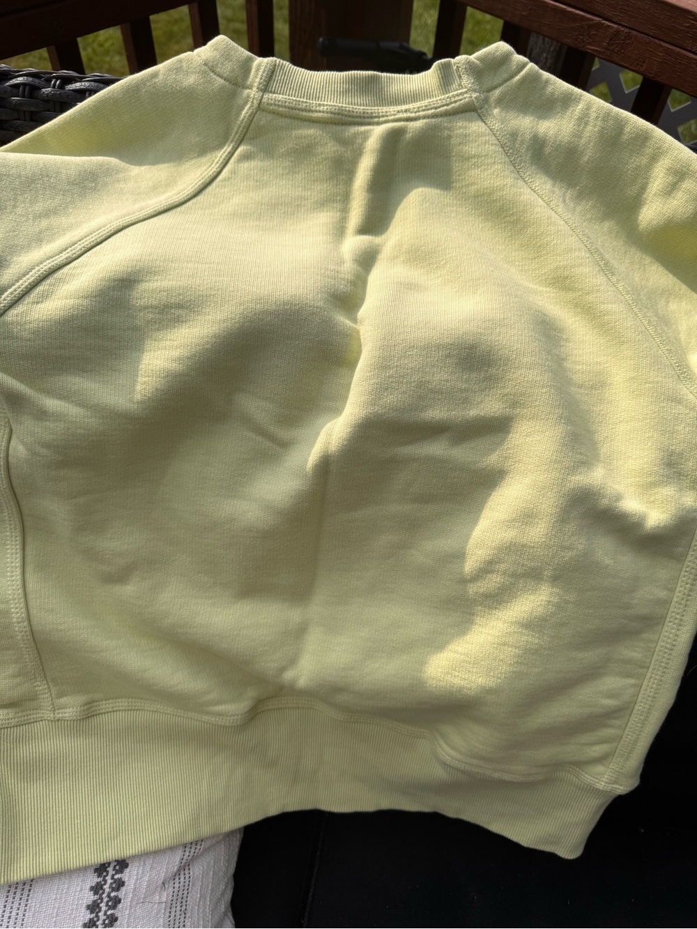 Free People a cut above crewneck in the color moss - Picture 5 of 5